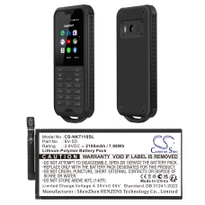 Kompatibler Ersatzakku für Nokia BPCNTBY001B,BV-5D