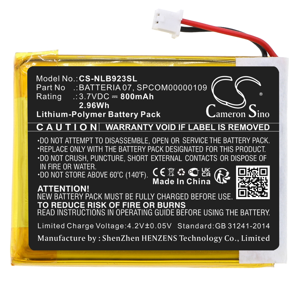 Batteries Remplace SPCOM00000109