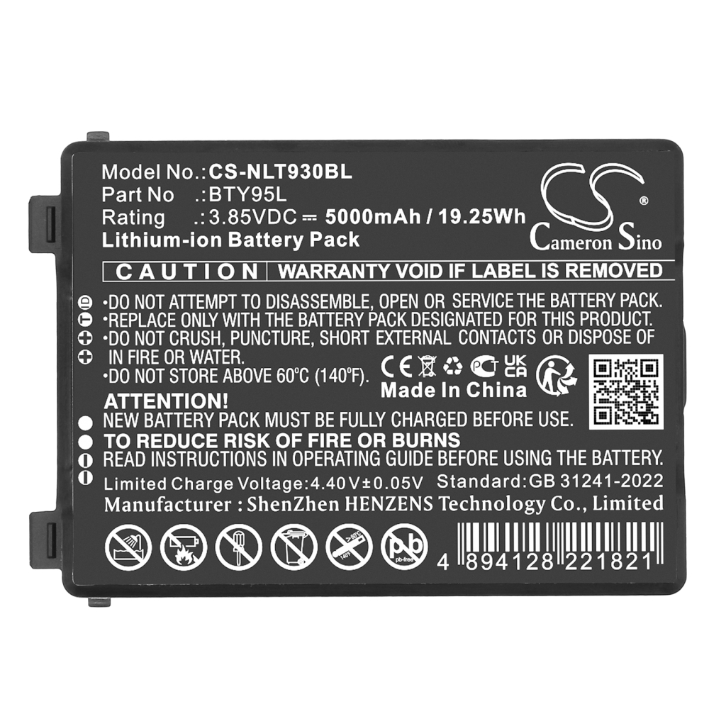 Code à barres, Scanner Batterie du scanner Newland CS-NLT930BL