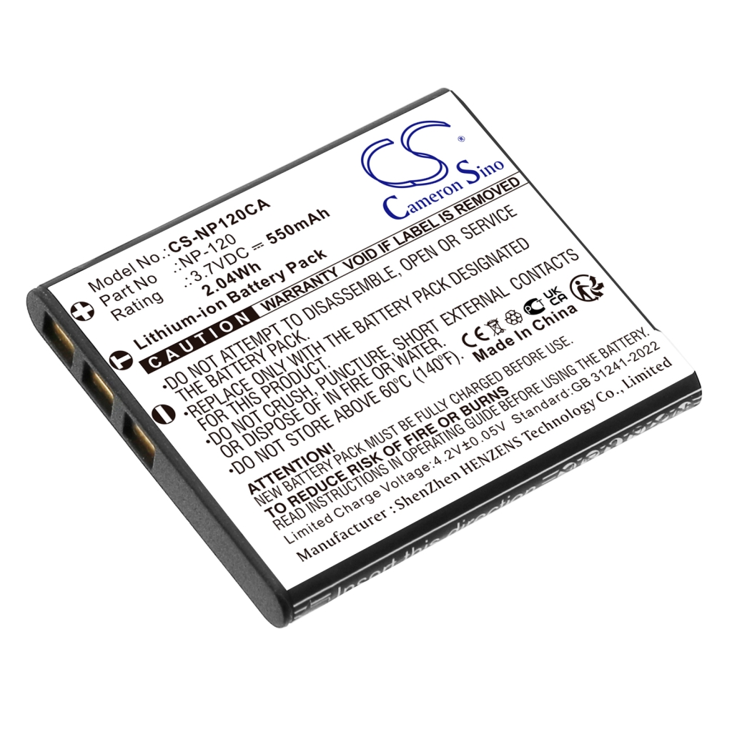Batterie de l'appareil photo Drift CS-NP120CA