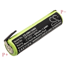 Compatible battery replacement for Colgate Omron GP75AAH2A1H