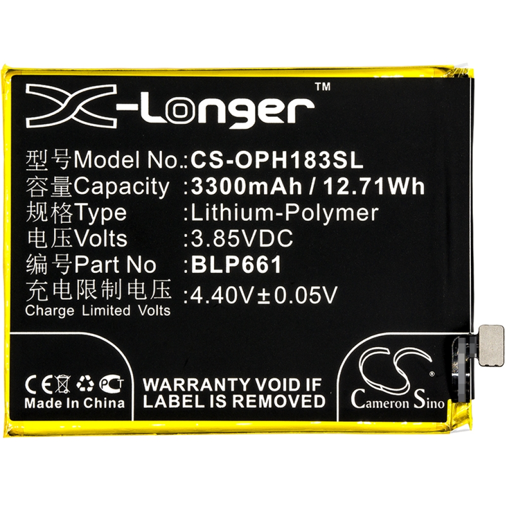 Batterie de téléphone portable OPPO CS-OPH183SL