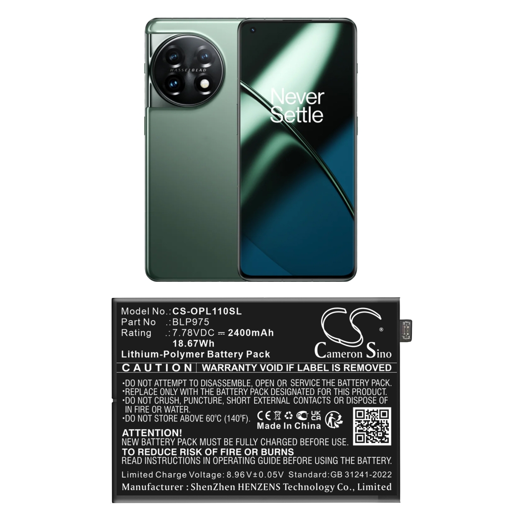 Batterie de téléphone portable Oneplus CS-OPL110SL