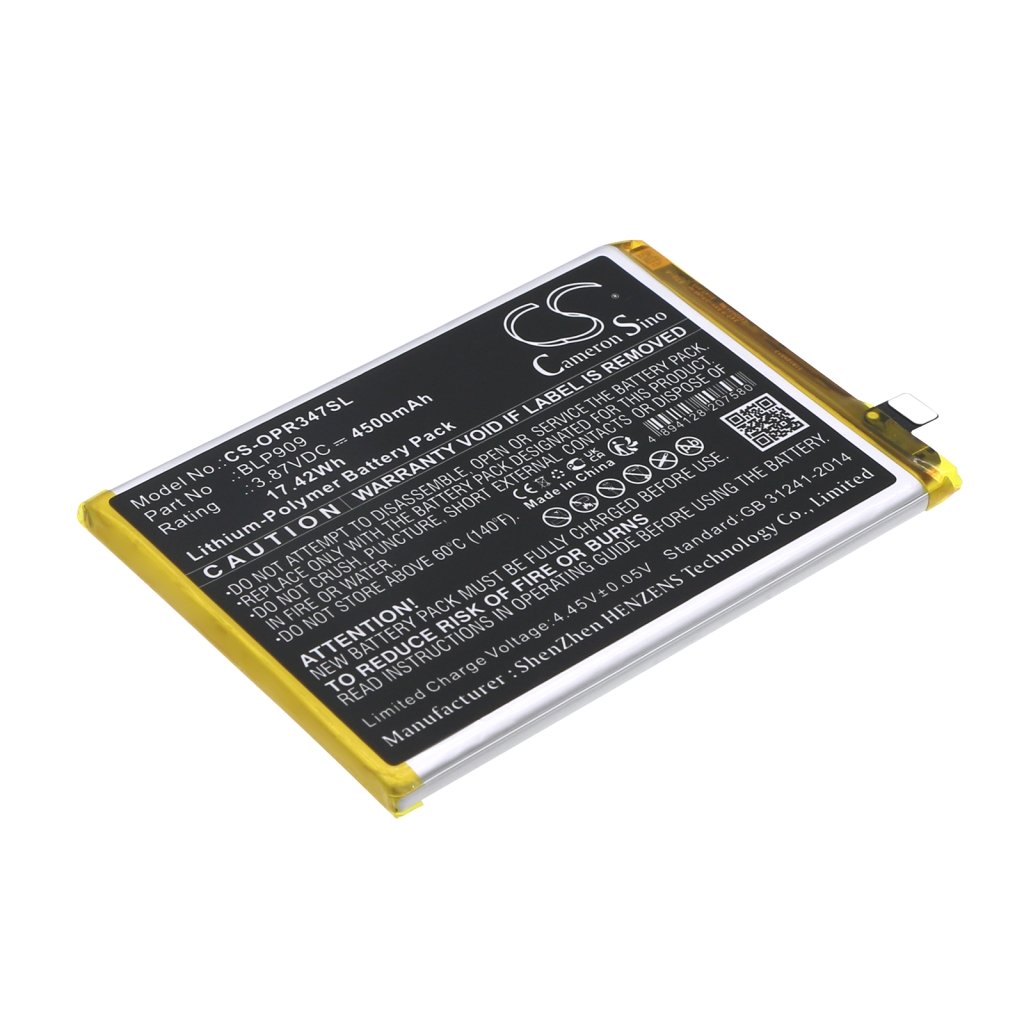 Compatible battery replacement for OPPO BLP909
