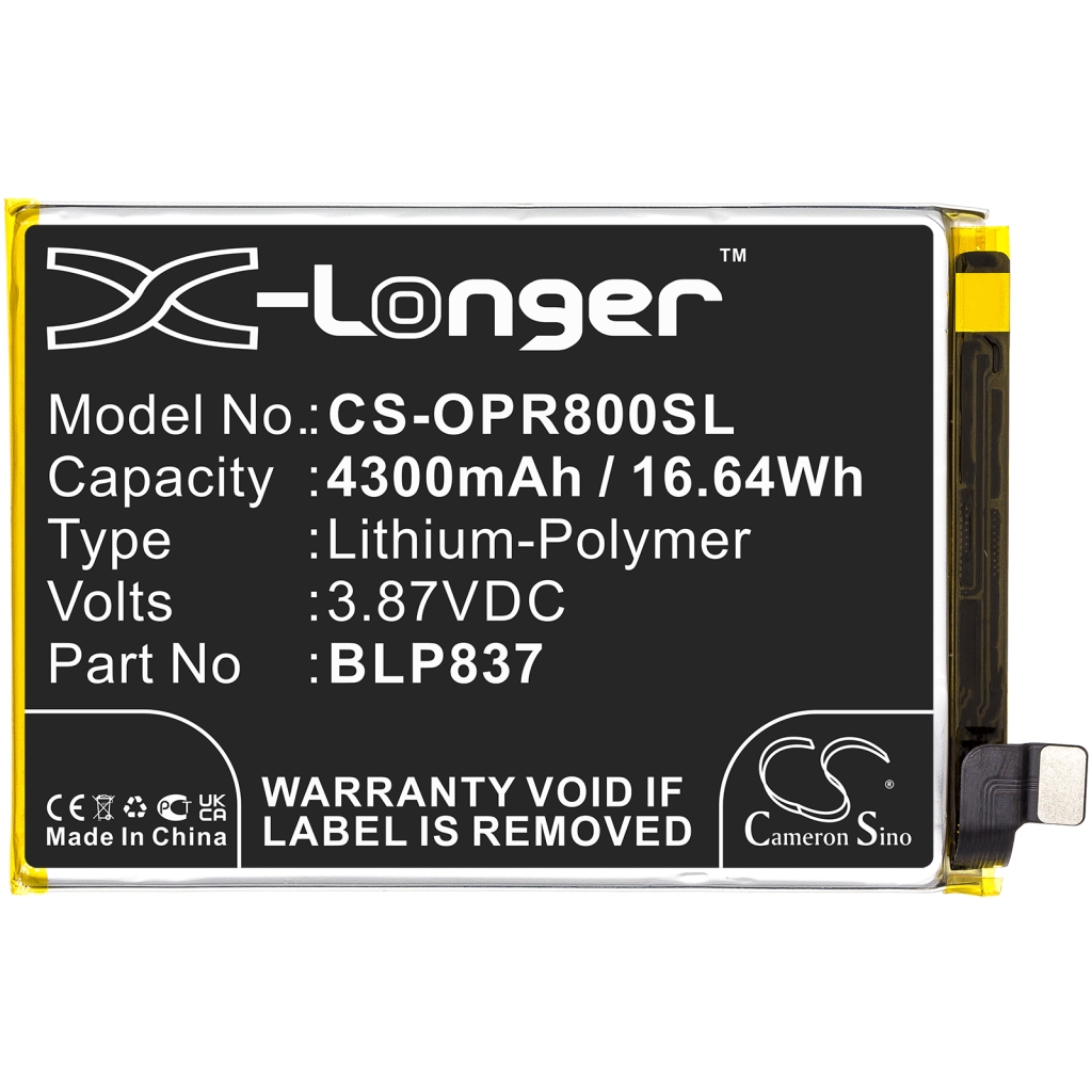 Batterie de téléphone portable OPPO CS-OPR800SL