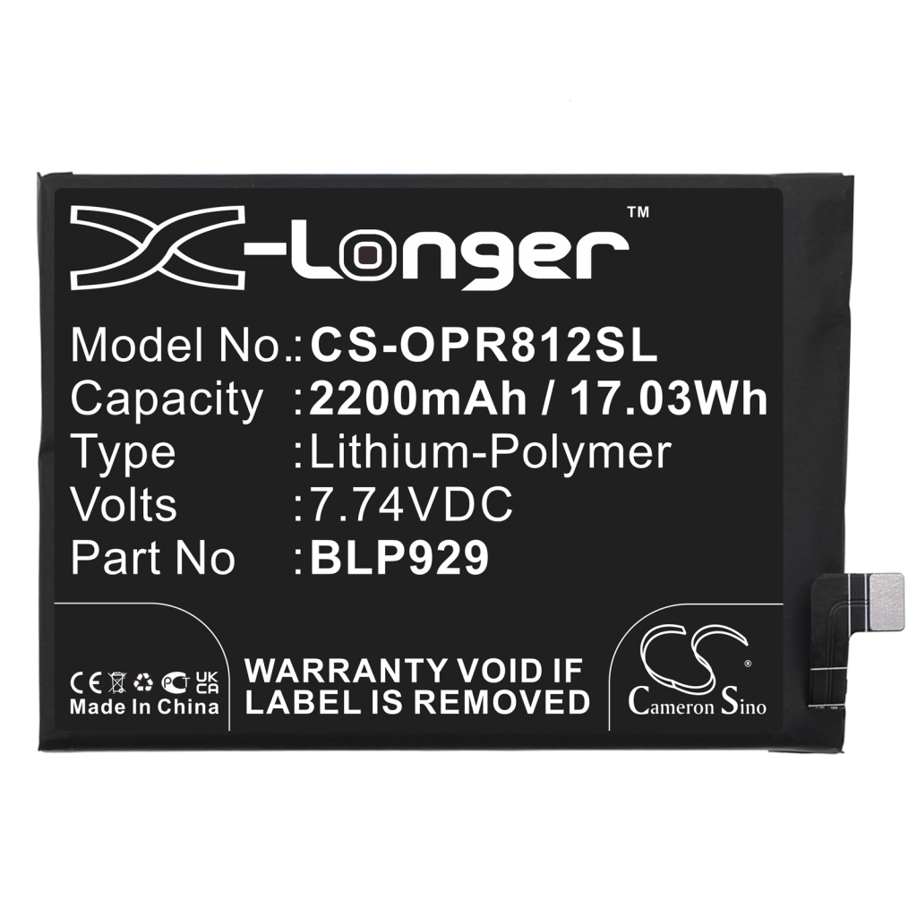 Batterie de téléphone portable OPPO CS-OPR812SL