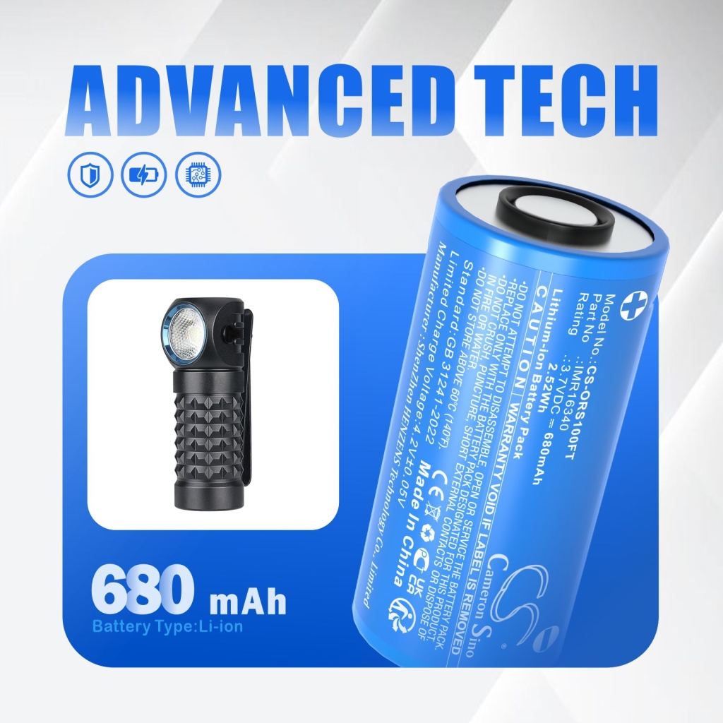 Lighting System Battery Olight CS-ORS100FT