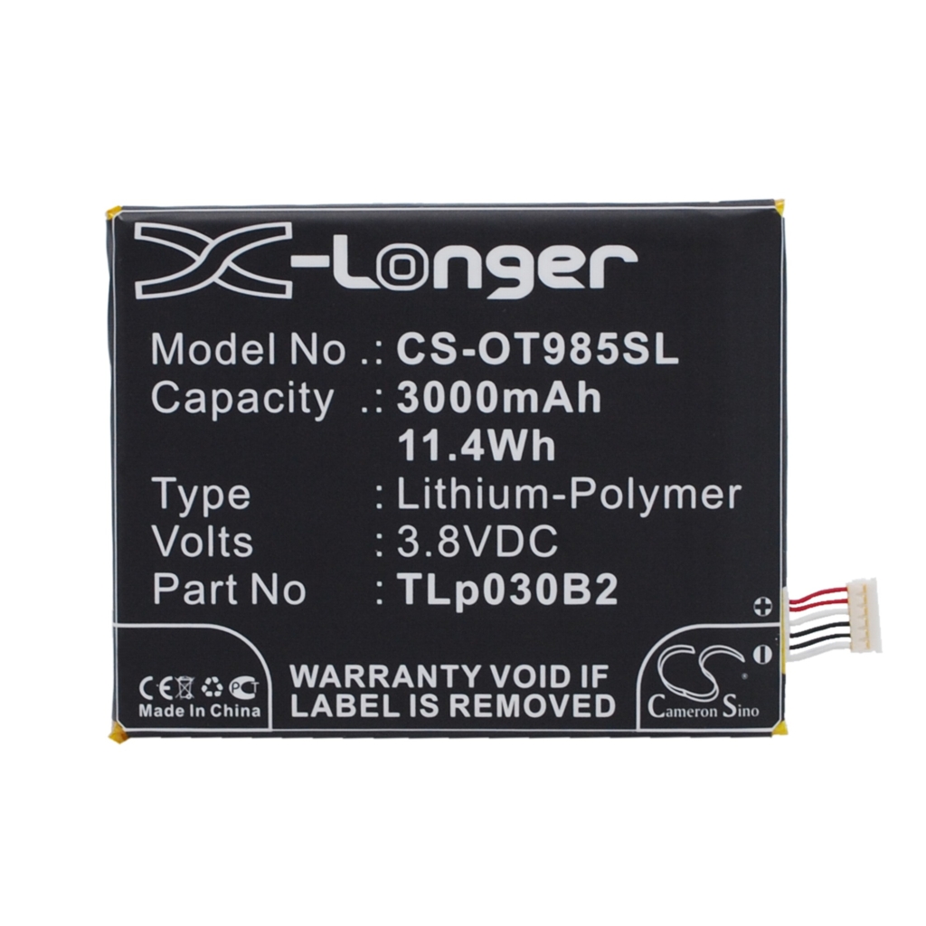 Batteries Remplace TLp030B2