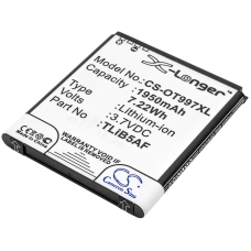 Remplacement de batterie compatible pour Alcatel CAB32E0000C1,CAB32E0000C2,CAB32E0002C1,TLIB32E,TLIB5AF