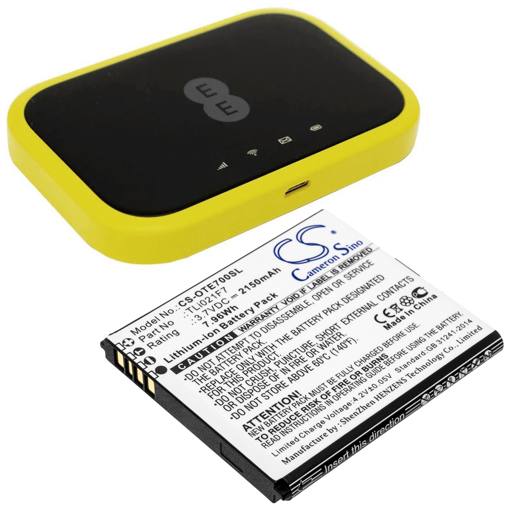 Remplacement de batterie compatible pour Alcatel TLI021F7