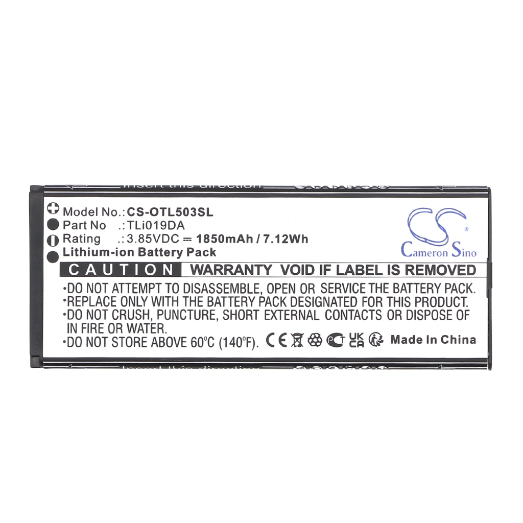Remplacement de batterie compatible pour Alcatel TLI019DA