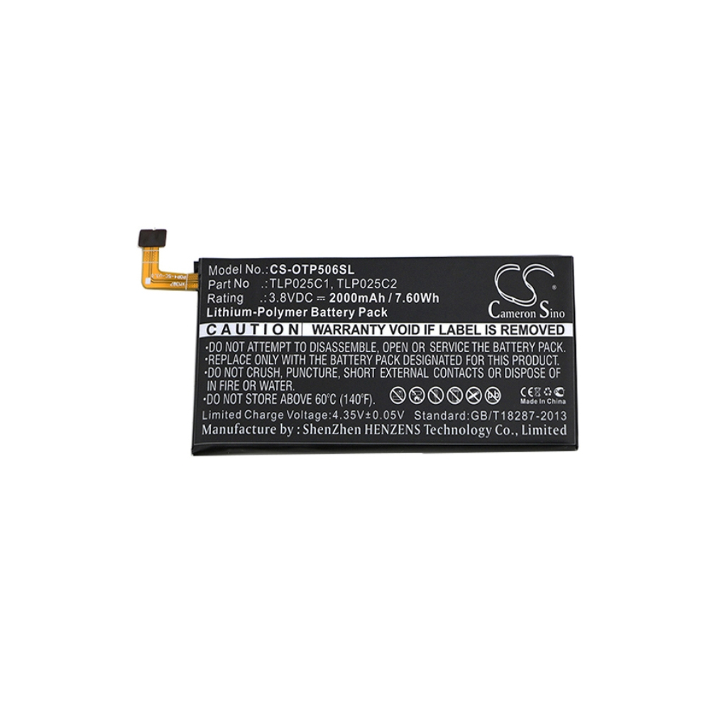 Batterie de téléphone portable Alcatel CS-OTP506SL