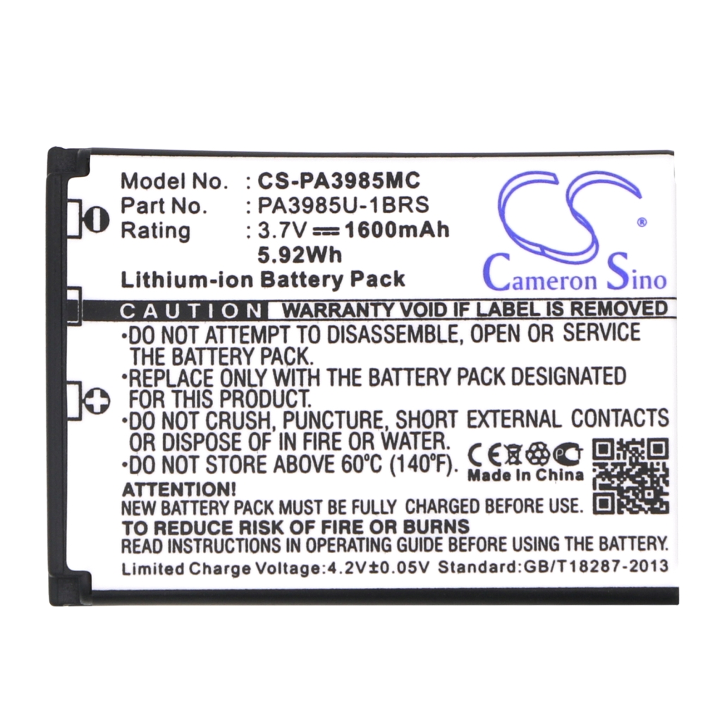 Batterie de l'appareil photo Toshiba CS-PA3985MC