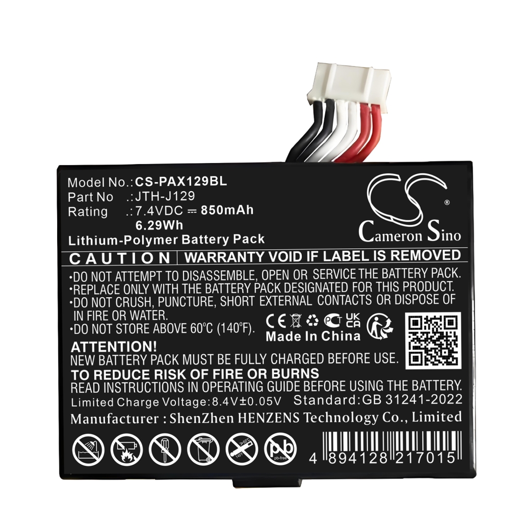 Bezahlterminal Akkus Pax CS-PAX129BL