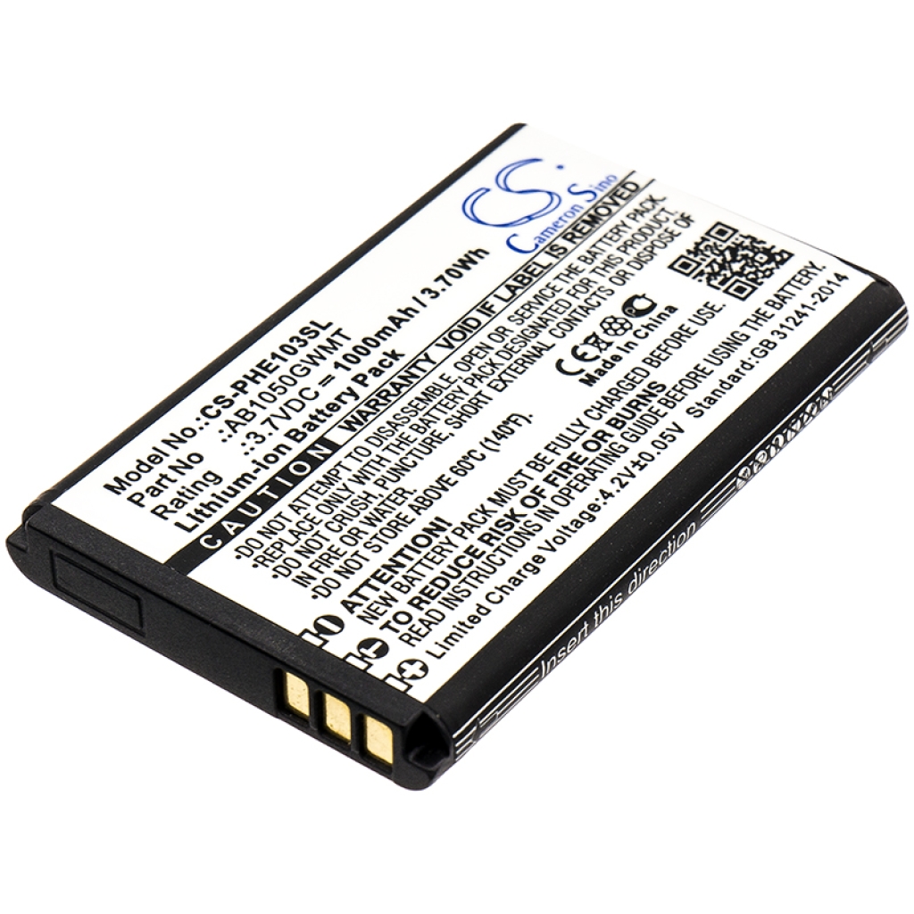 Batterie de téléphone portable Philips CS-PHE103SL
