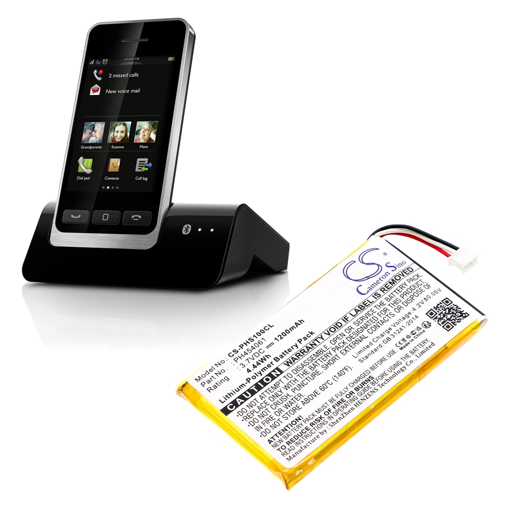 Philips Batterie de téléphone sans fil CS-PHS100CL