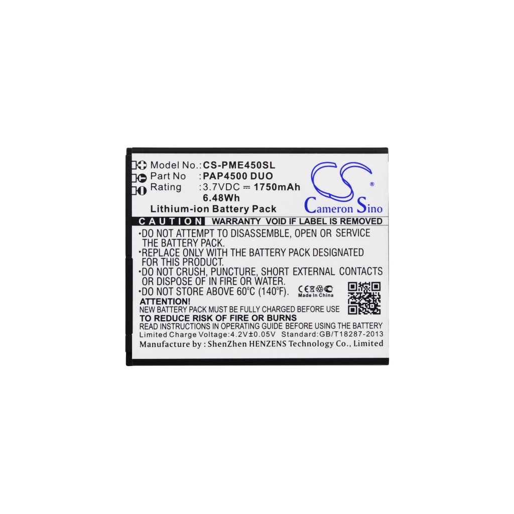 Batterie de téléphone portable Prestigio CS-PME450SL