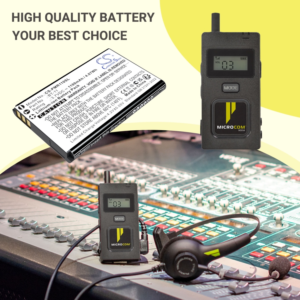 Batterie de téléphone sans fil Toshiba CS-PMR110SL