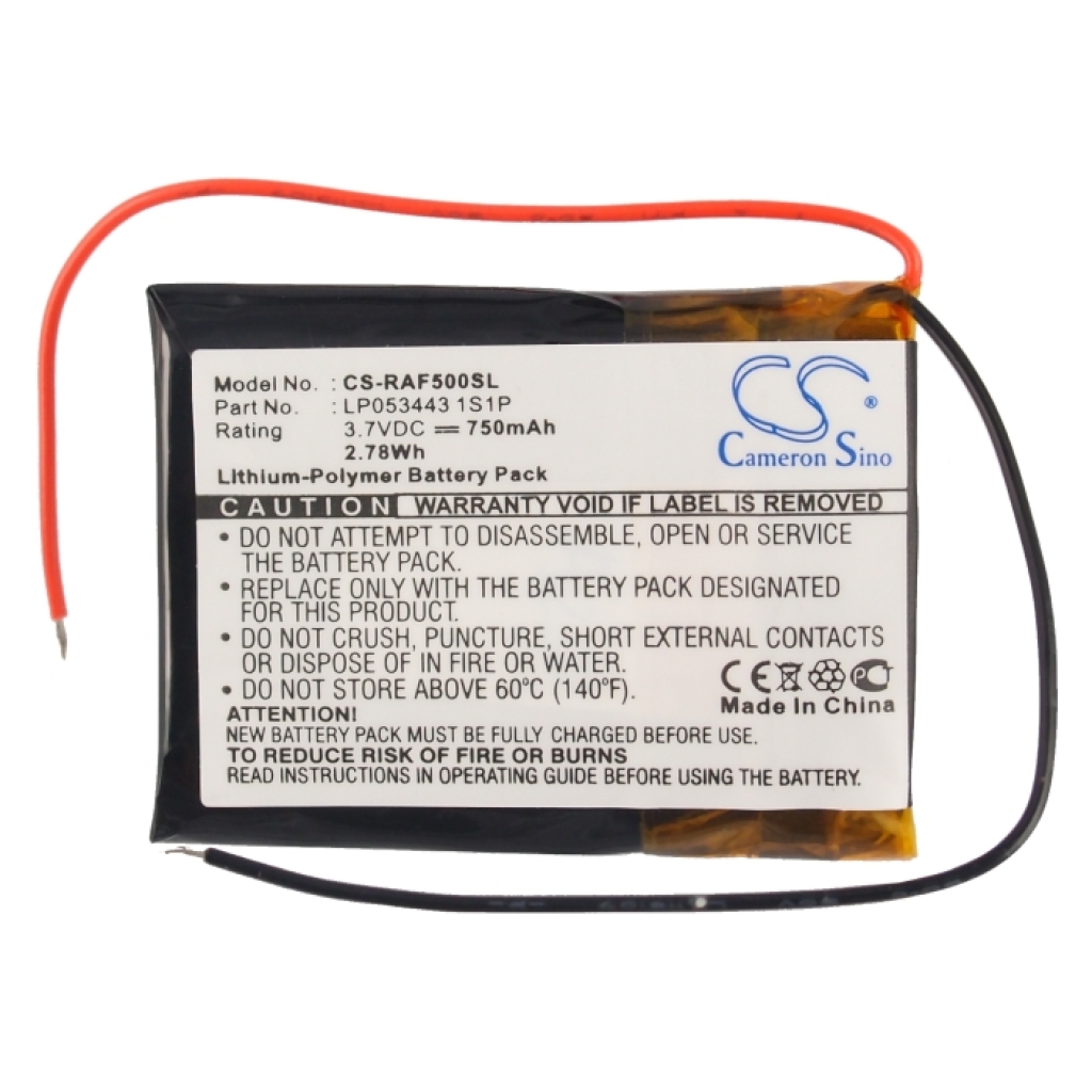 Remplacement de batterie compatible pour RAC LP053443 1S1P