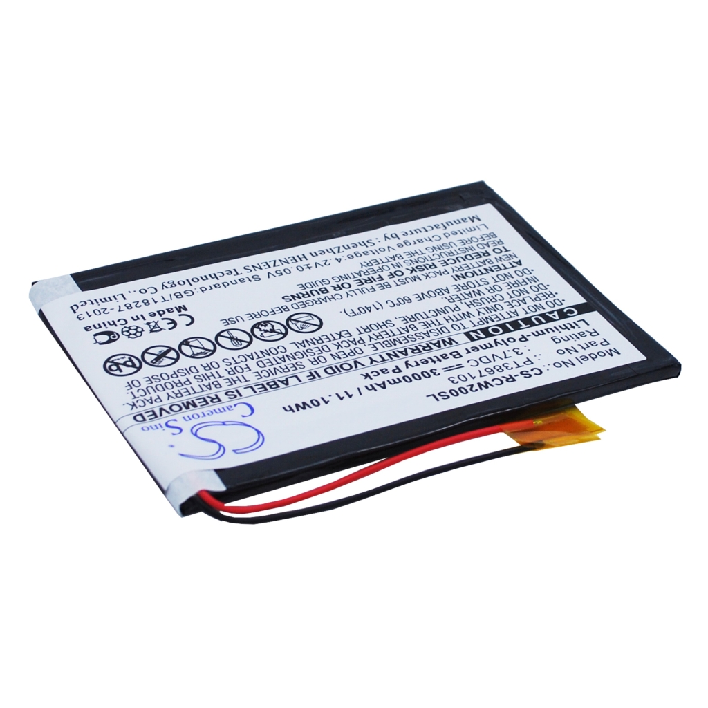 Remplacement de batterie compatible pour RCA PT3867103