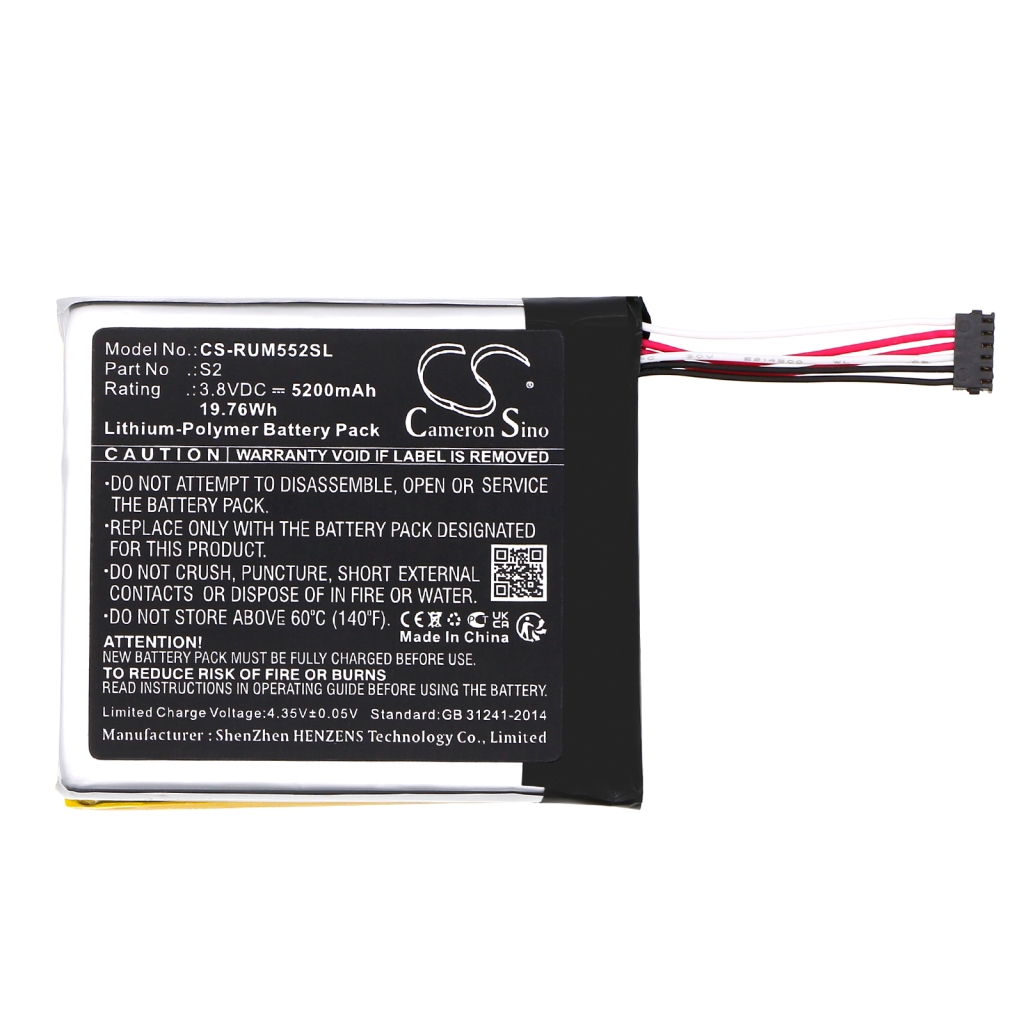 Remplacement de batterie compatible pour Ring S2