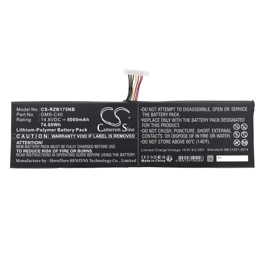 Batterie pour ordinateur portable Razer CS-RZB175NB