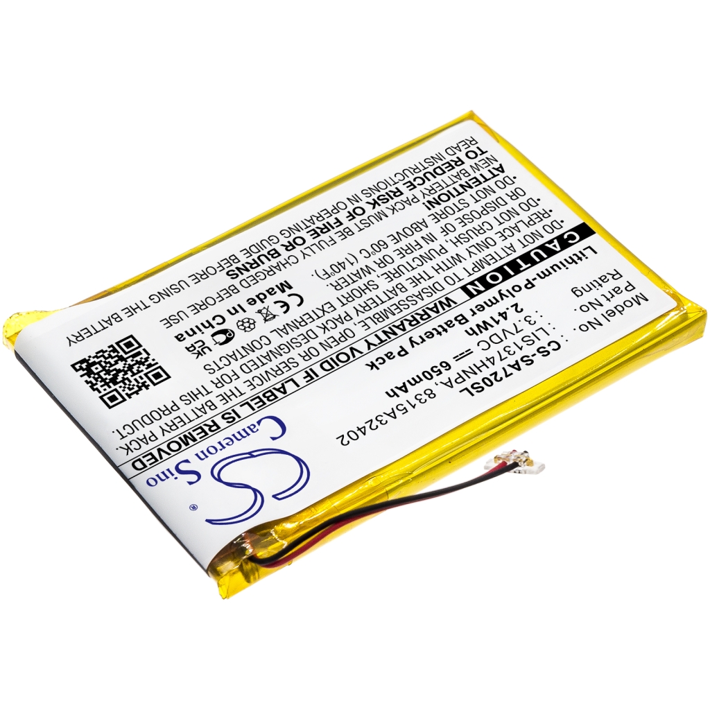 MP3, MP4, MP4, PMP Batterie Sony CS-SA720SL