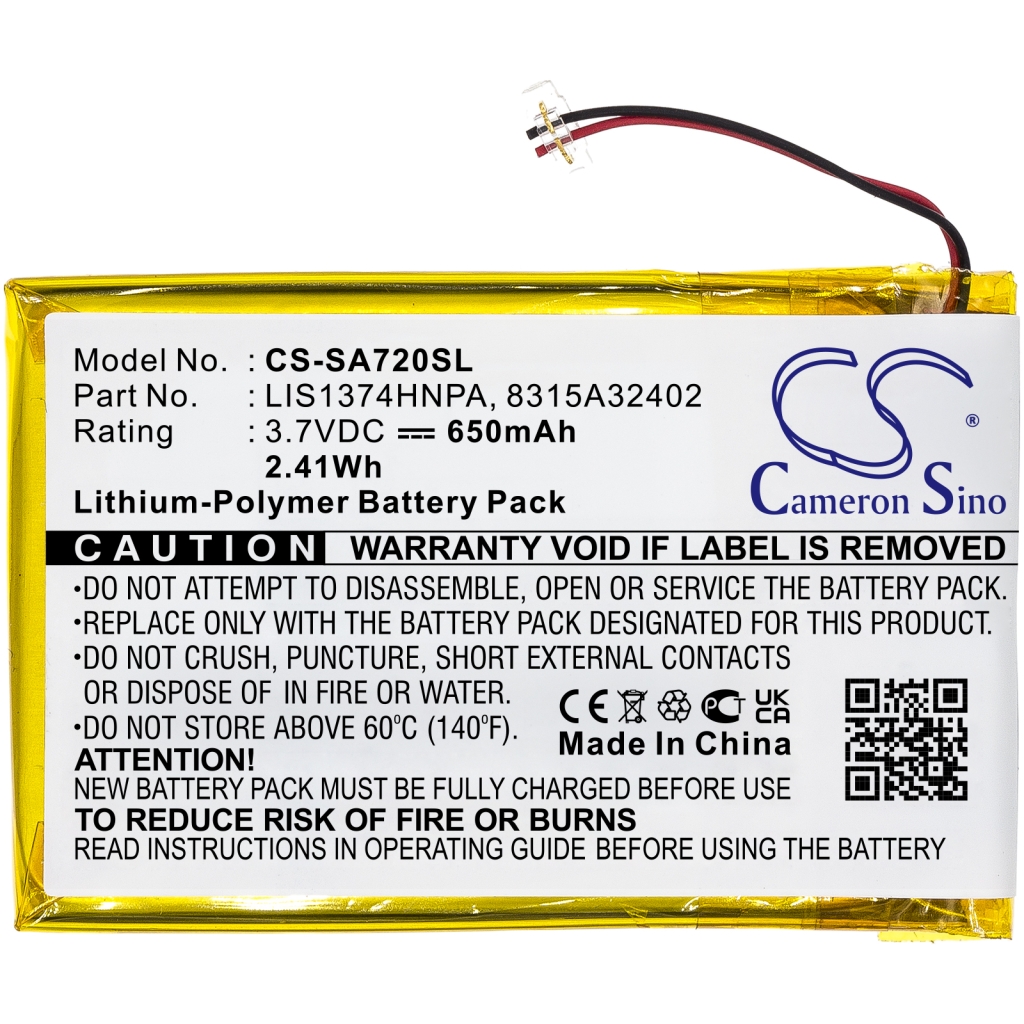 MP3, MP4, MP4, PMP Batterie Sony CS-SA720SL