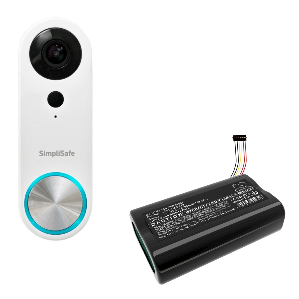 Batterie de caméra de sécurité domestique Simplisafe CS-SBT310SL