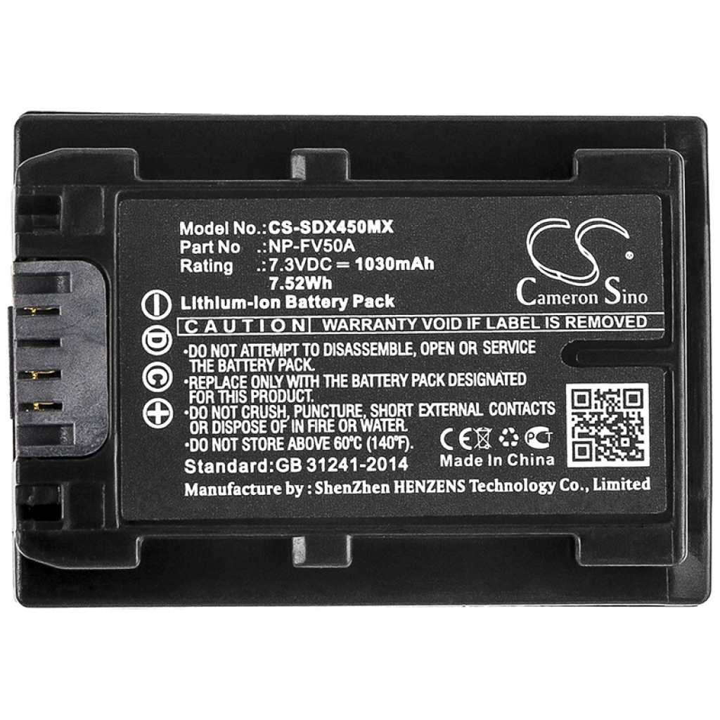 Batterie de l'appareil photo Sony FDR-AXP33
