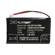 Remplacement de batterie compatible pour Safescan 131-0477,LB-205