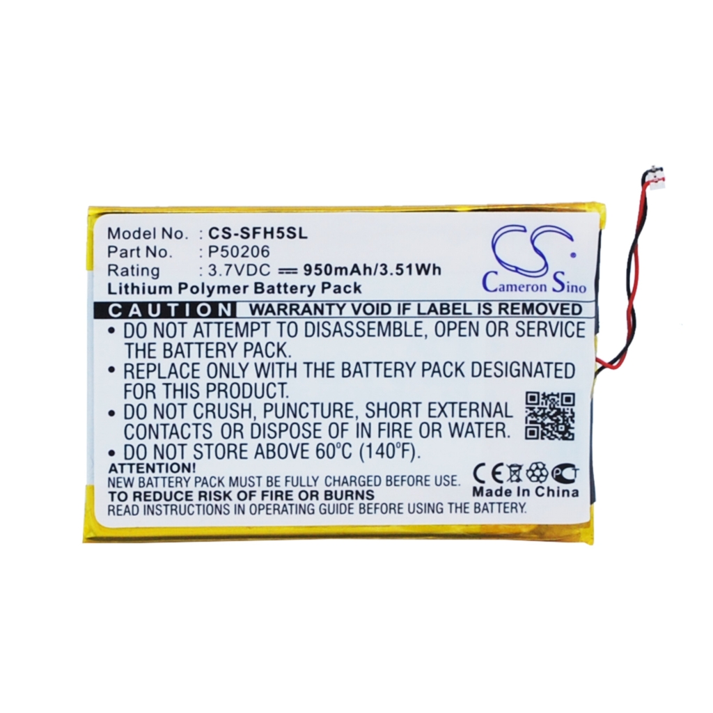 MP3, MP4, MP4, PMP Batterie JNC CS-SFH5SL