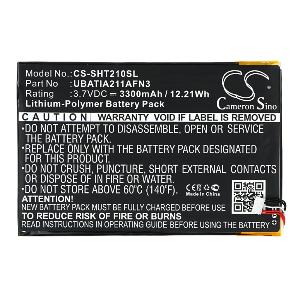 Remplacement de batterie compatible pour Sharp UBATIA211AFN3