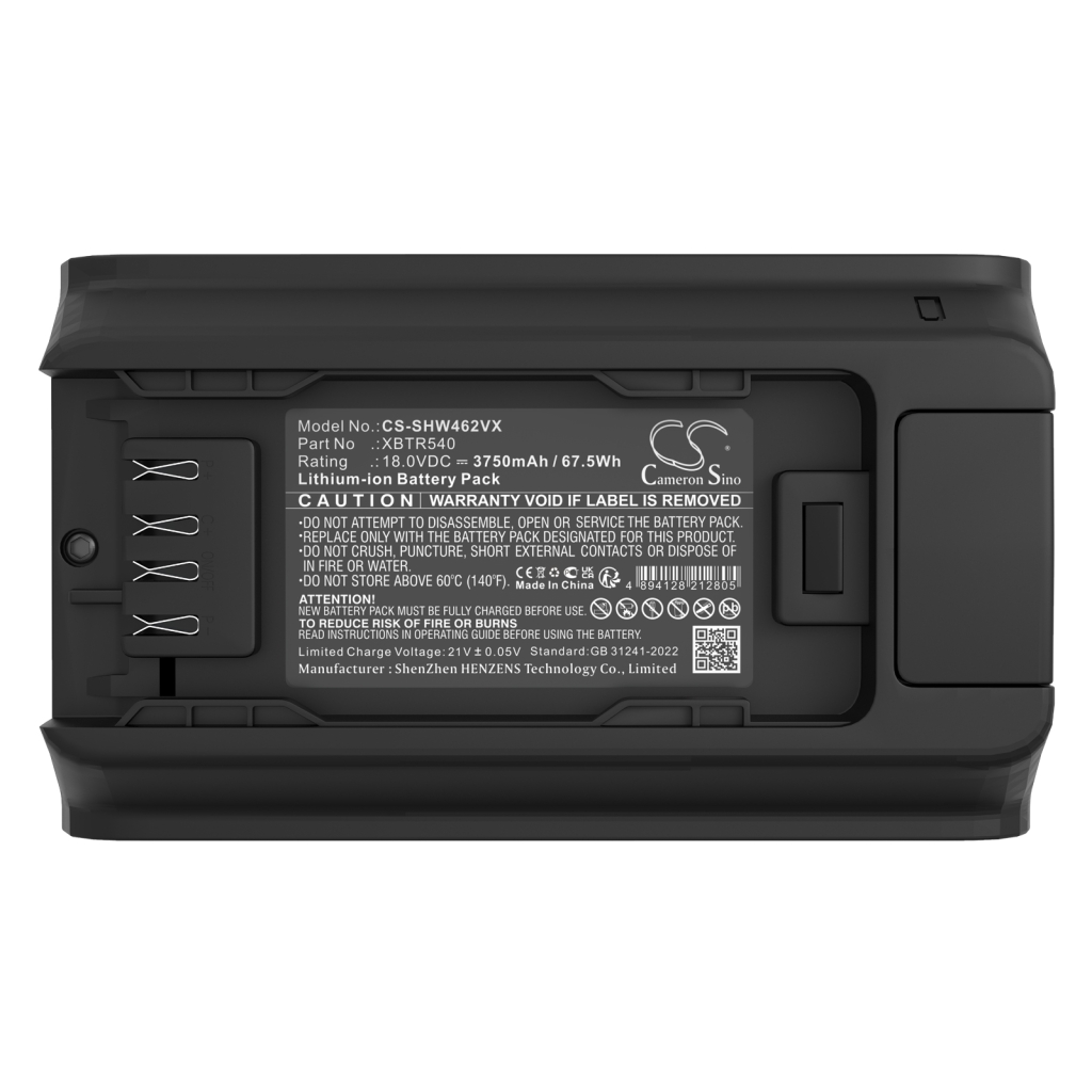 Batterie à vide Shark CS-SHW462VX