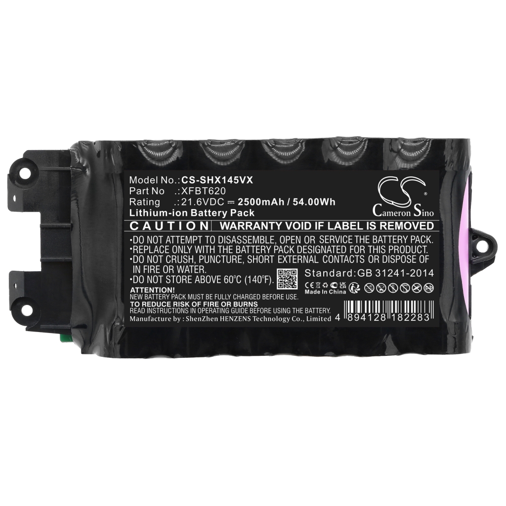 Remplacement de batterie compatible pour Shark XFBT620
