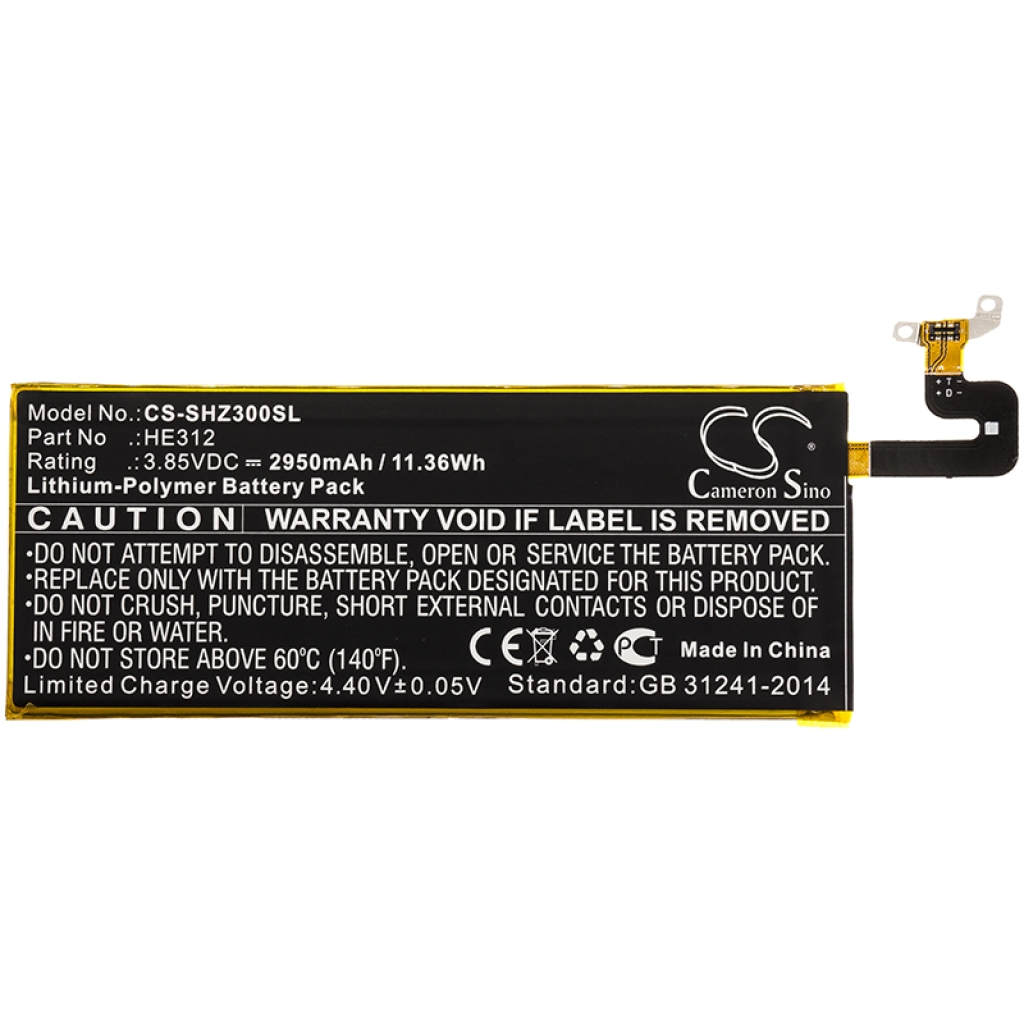 Batterie de téléphone portable Sharp CS-SHZ300SL