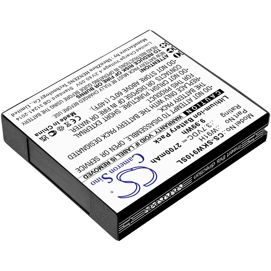 Remplacement de batterie compatible pour Skyroam W91H