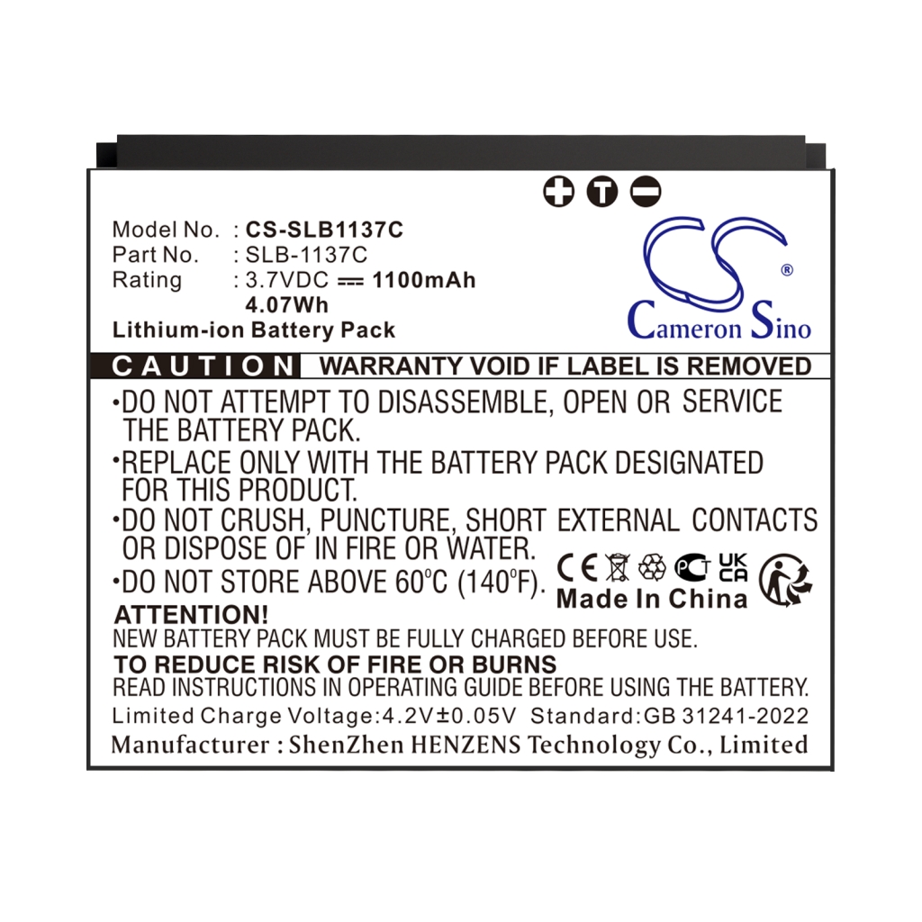 Batterie Remplace SLB-1137C