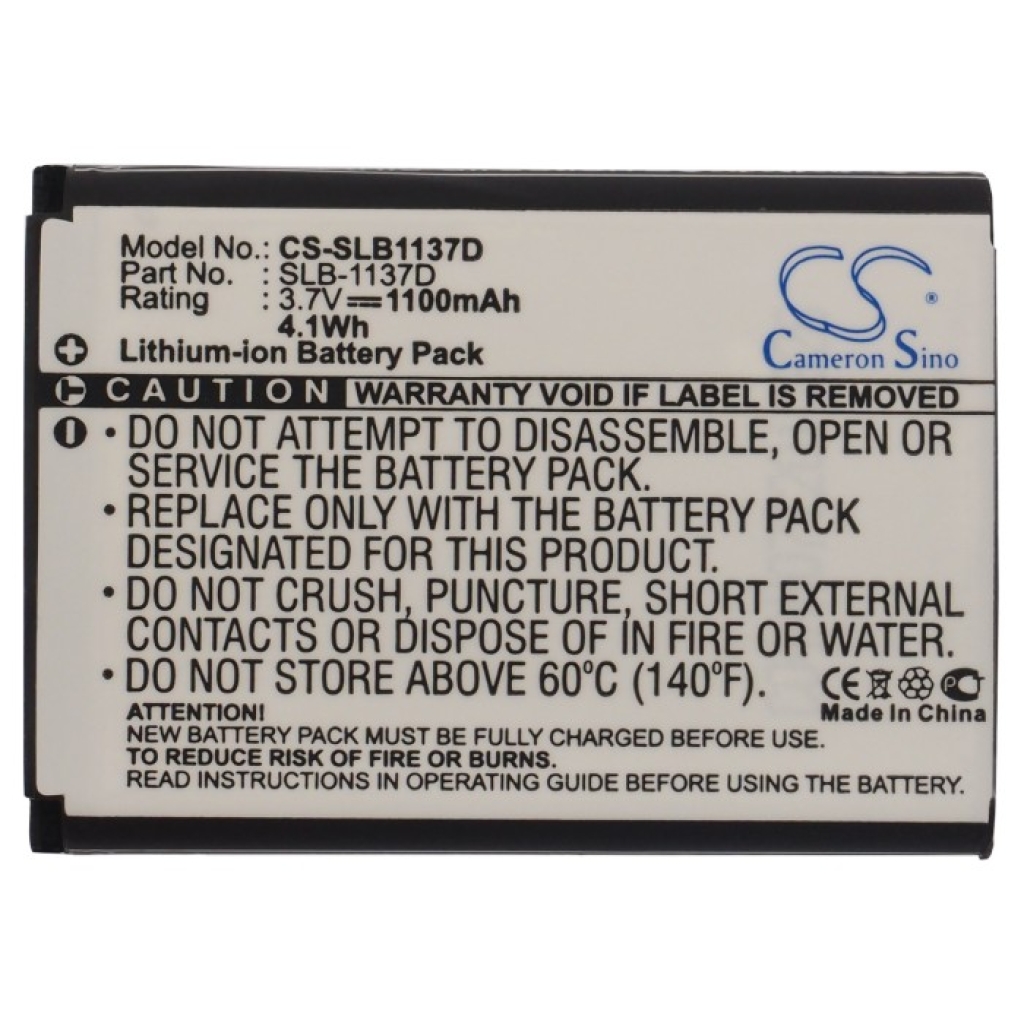 Batterie de l'appareil photo Samsung CS-SLB1137D