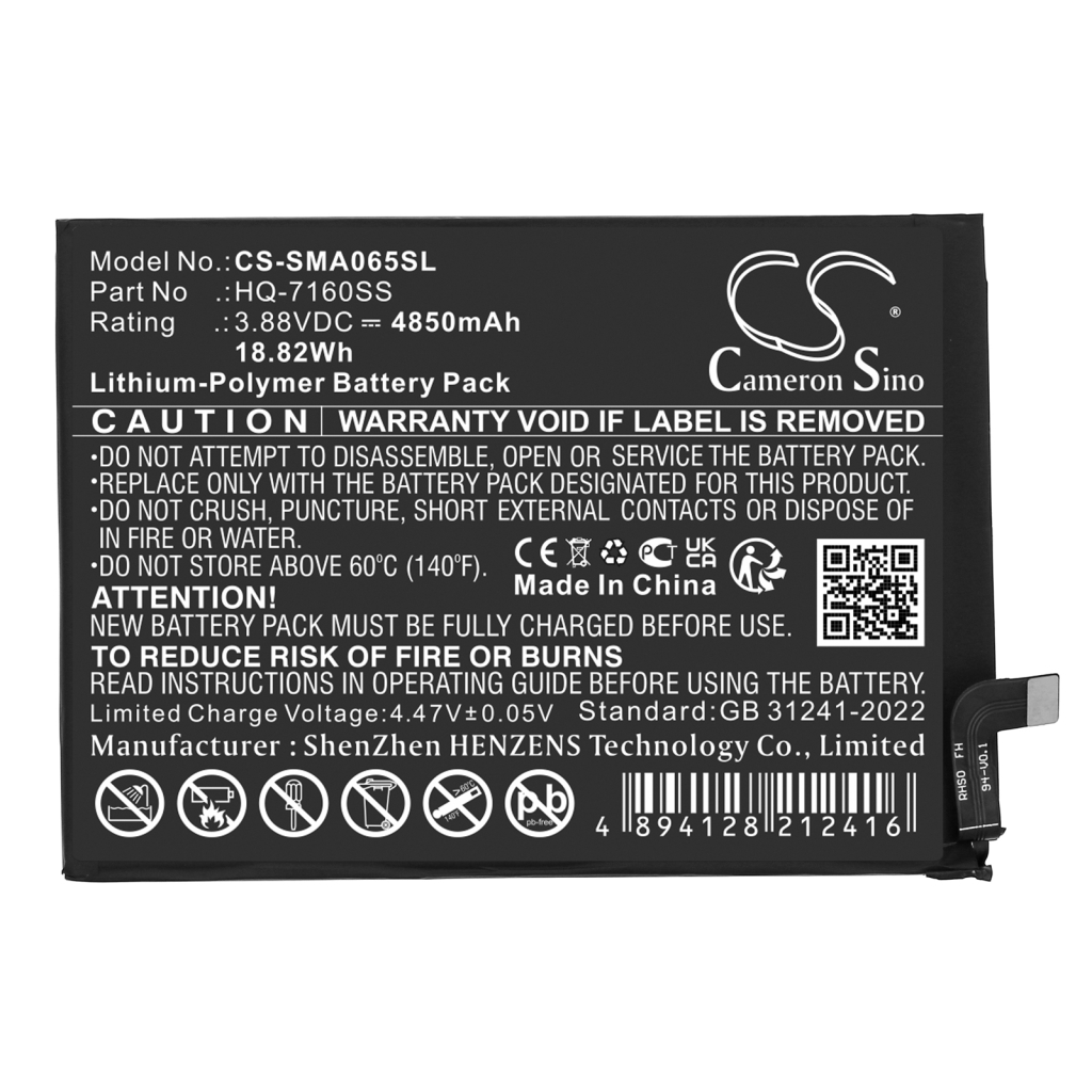 Batterie de téléphone portable Samsung CS-SMA065SL