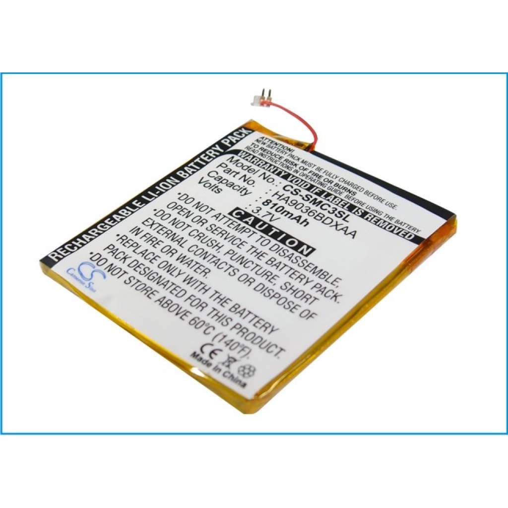 MP3, MP4, MP4, PMP Batterie Samsung CS-SMC3SL