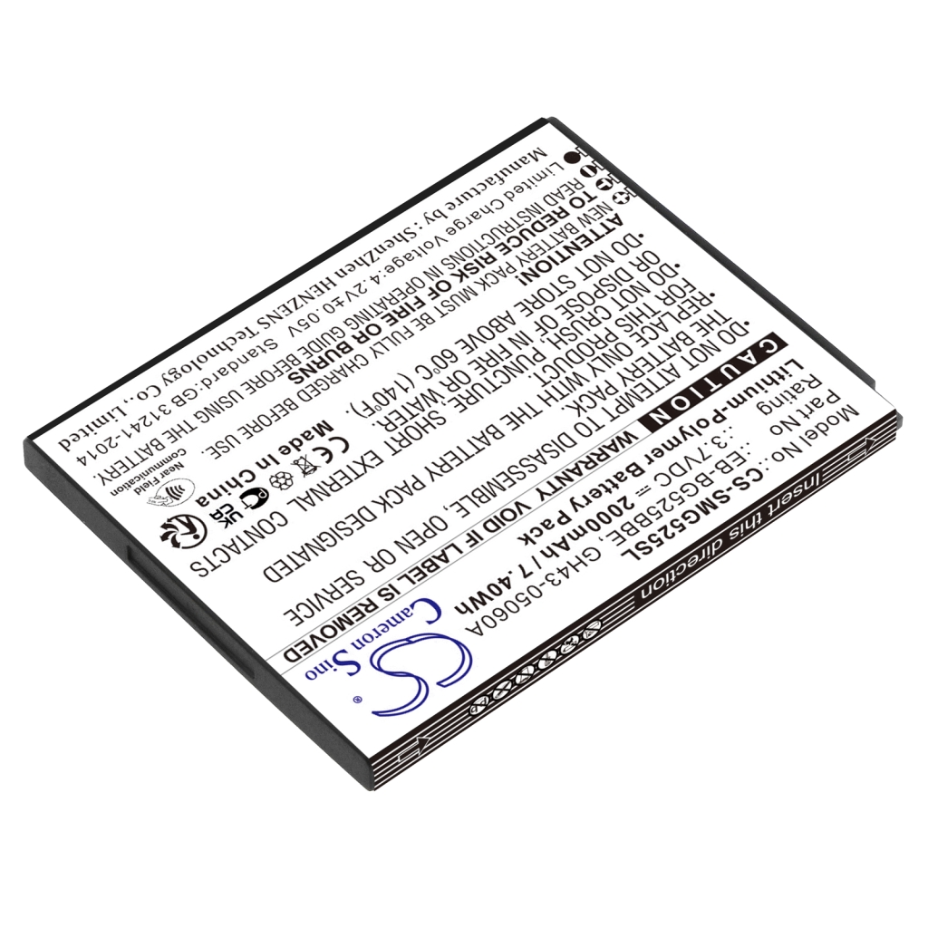 Batterie de téléphone portable Samsung CS-SMG525SL