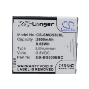 CS-SMG530XL<br />Batteries for   replaces battery EB-BG530CBZ