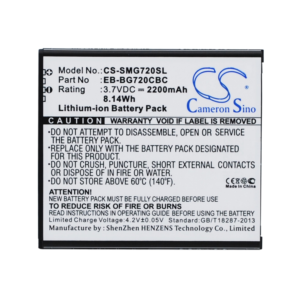 Batterie de téléphone portable Samsung CS-SMG720SL