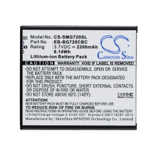 Remplacement de batterie compatible pour Samsung EB-BG720CBC,EB-BG720CBK