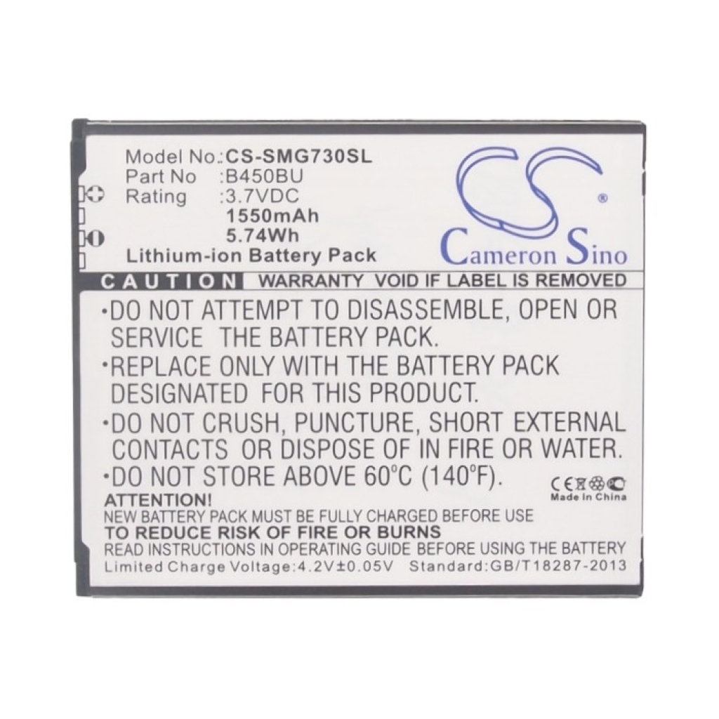 Batterie de téléphone portable Samsung CS-SMG730SL