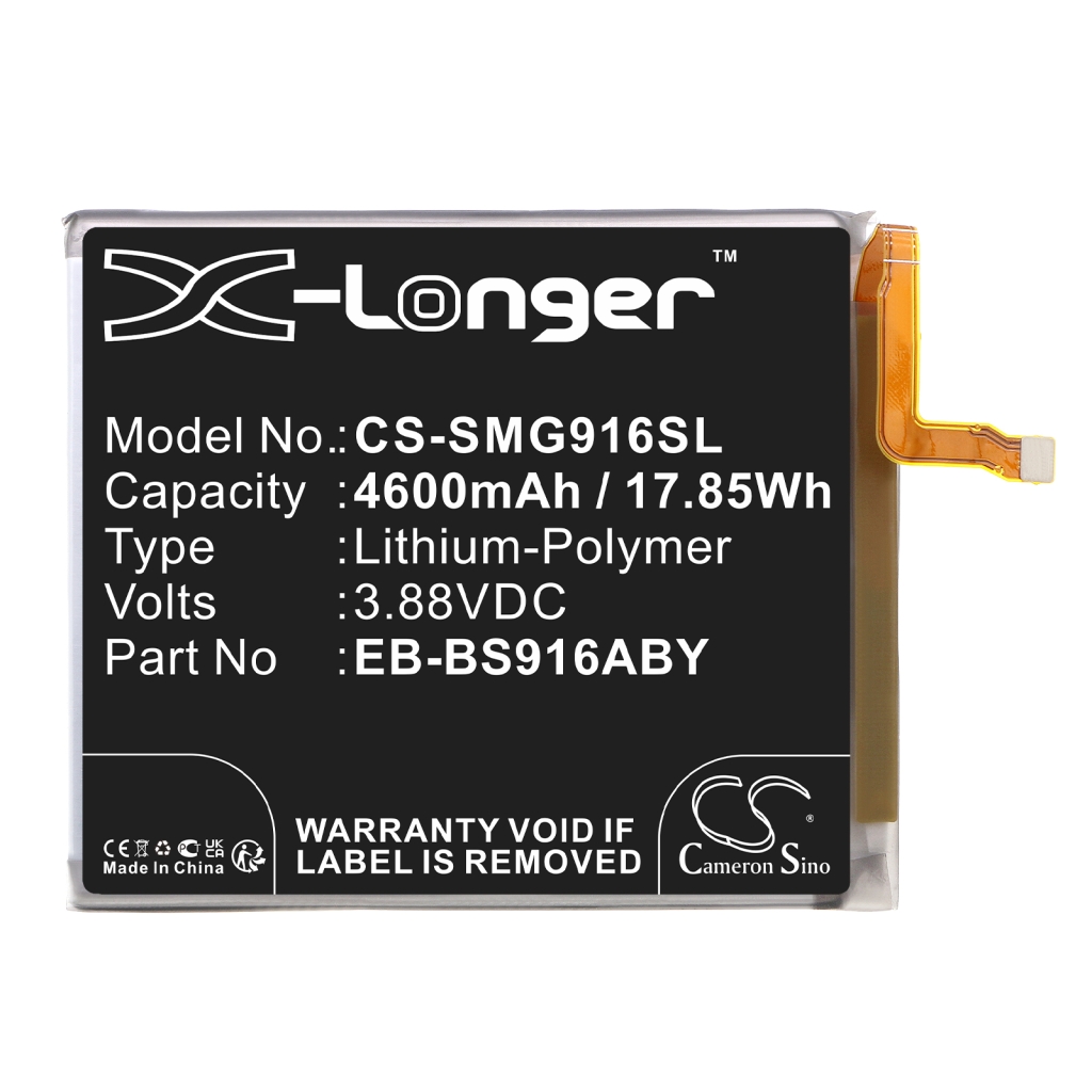 Batterie de téléphone portable Samsung CS-SMG916SL