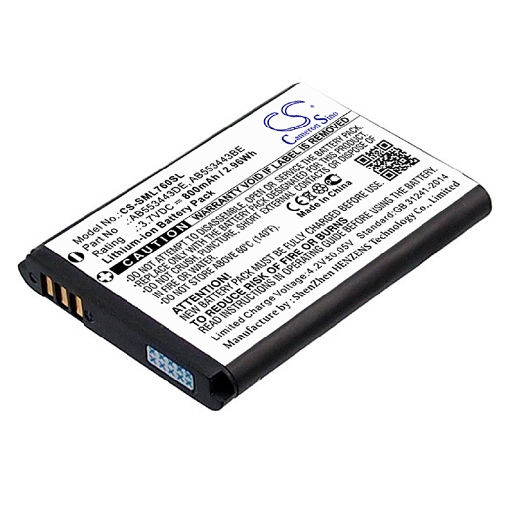 Batterie de téléphone portable Samsung CS-SML760SL