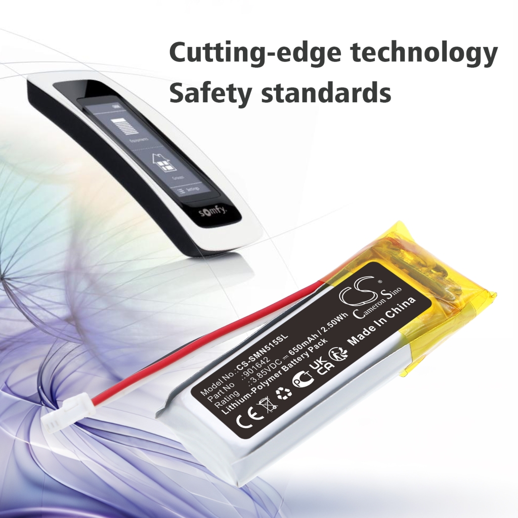 Compatible battery replacement for Somfy 901642