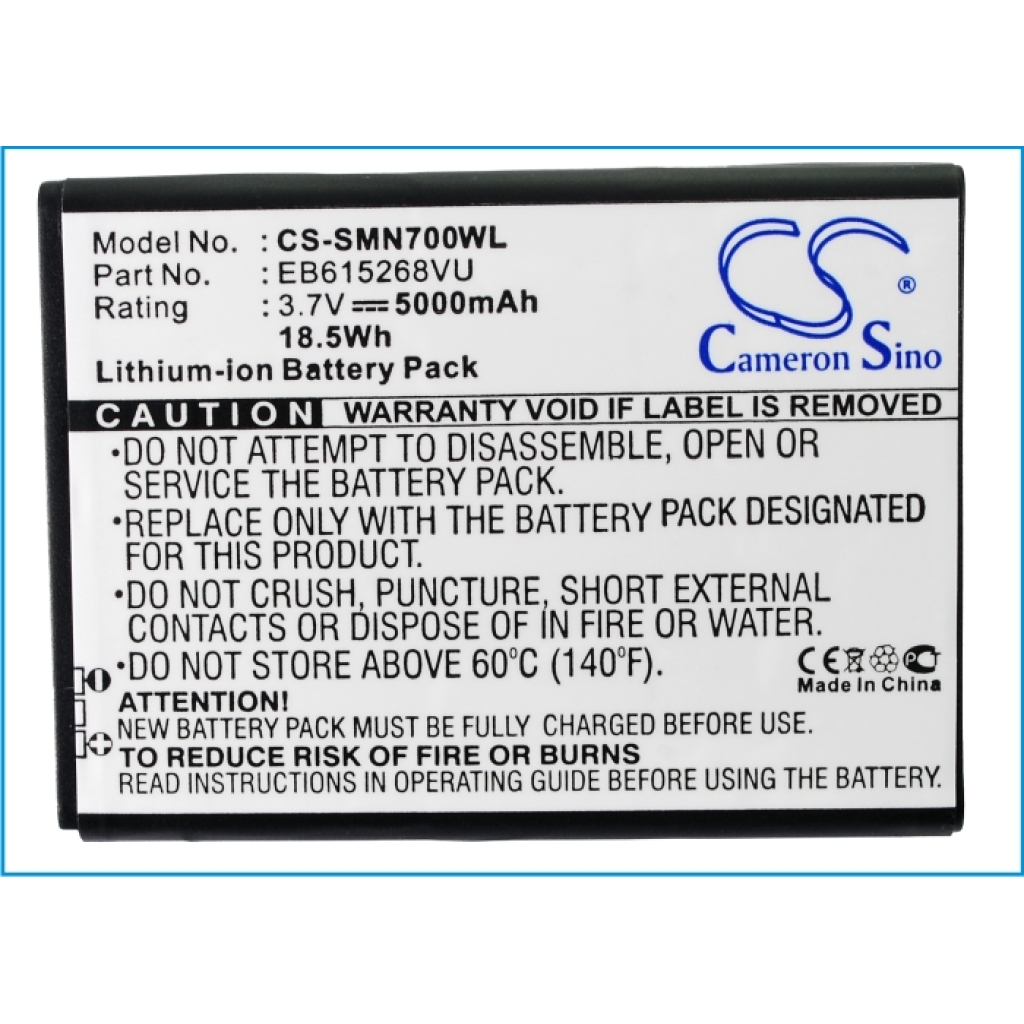 Batterie de téléphone portable Samsung CS-SMN700WL